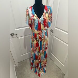 Colorful Abstract Maxi Dress